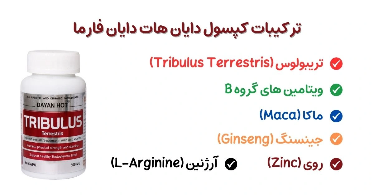 ترکیبات کپسول دایان هات دایان فارما